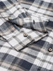 Men's Black Slim Fit Checked Casual Shirt