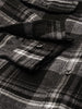 Men's Black Slim Fit Checked Casual Shirt