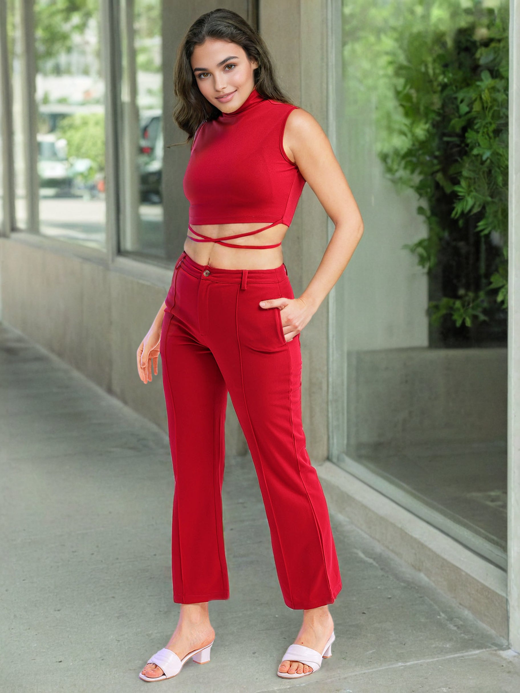 Women's Tie Up Co-Ord Set