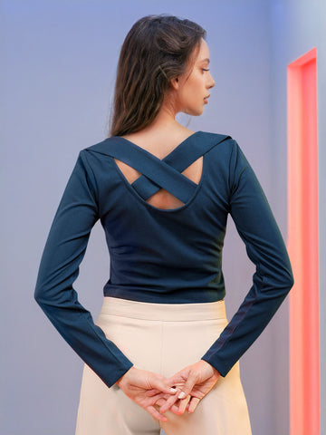 Women's Top With Cris Cross Back
