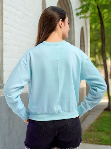 Women's Solid Regular Fit Sweatshirt