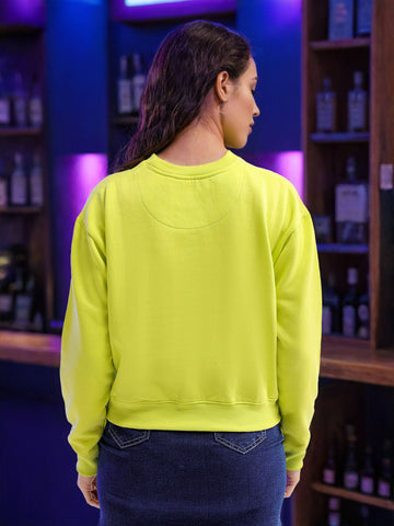 Women's Solid Regular Fit Sweatshirt
