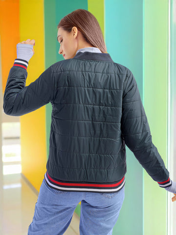 Women's Puffer Jacket With Rib