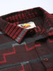 Men's Red Relaxed Fit Printed Bohemian Shirt
