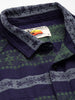 Men's Blue Relaxed Fit Printed Resort Wear Shirt