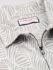 Men's Grey Regular Fit Textured Casual Shirt