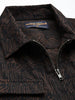 Men's Brown Regular Fit Textured Casual Shirt