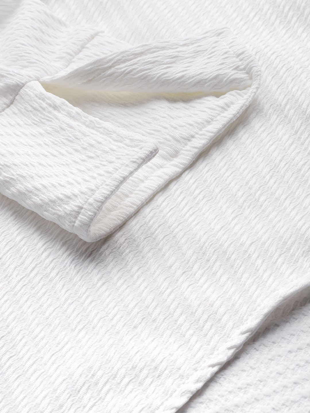 Freehand Women Regular Fit Textured Casual Long Shirt