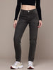 Women's Black Slim Fit Casual Jeans