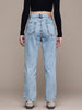 Women's Blue Straight Fit Street Jeans