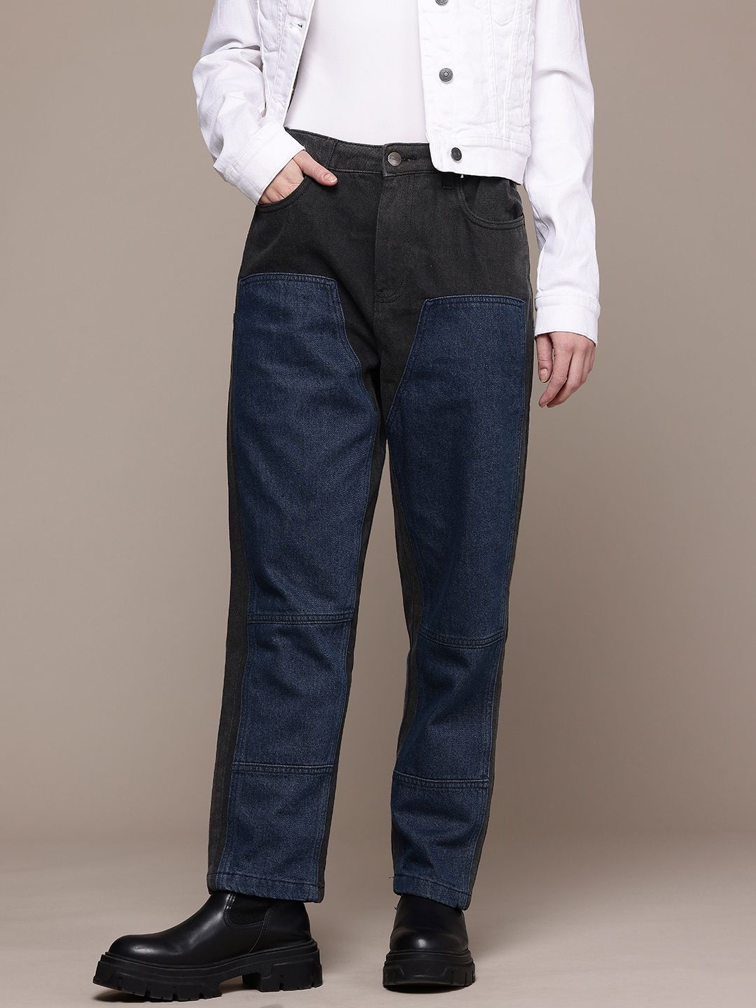 Freehand Women Carpenter Fit Solid Jeans