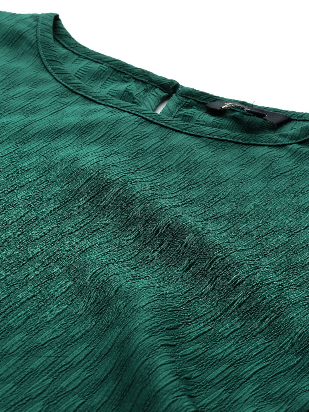 Freehand Women Relaxed Fit Textured Ruched Dress