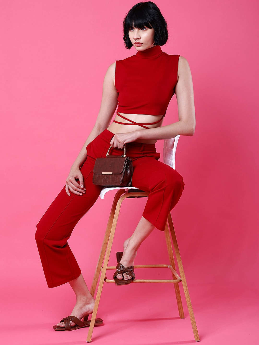 Women's Tie Up Co-Ord Set