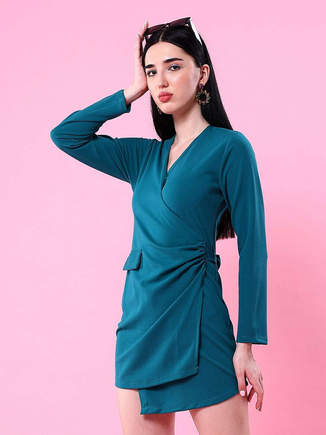 Women's Fitted Wrap Dress