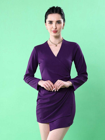 Women's Fitted Wrap Dress