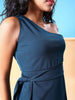 Women's Fitted One Shoulder Wrap Dress