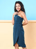 Women's Fitted One Shoulder Wrap Dress