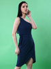 Women's Fitted One Shoulder Wrap Dress