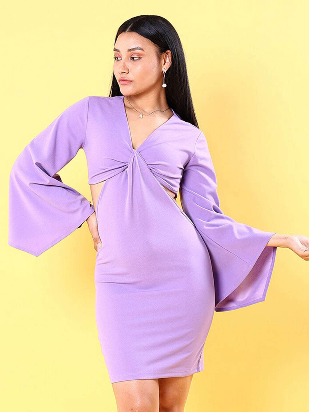 Women's Knot Cut Out Dress