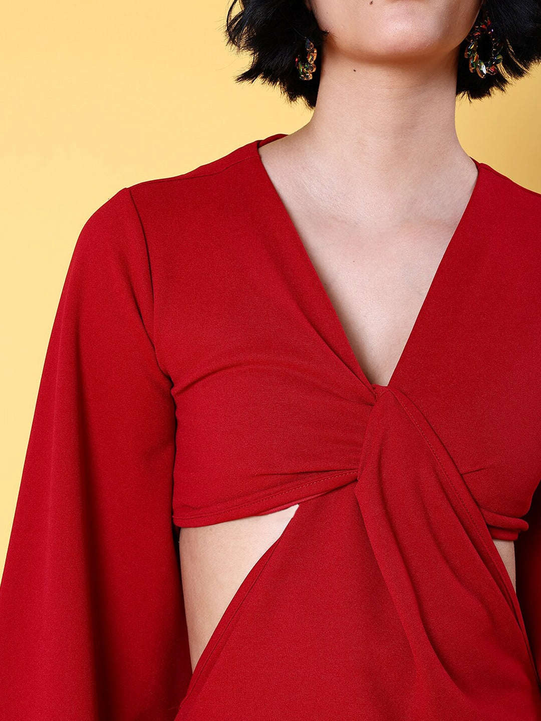 Women's Knot Cut Out Dress