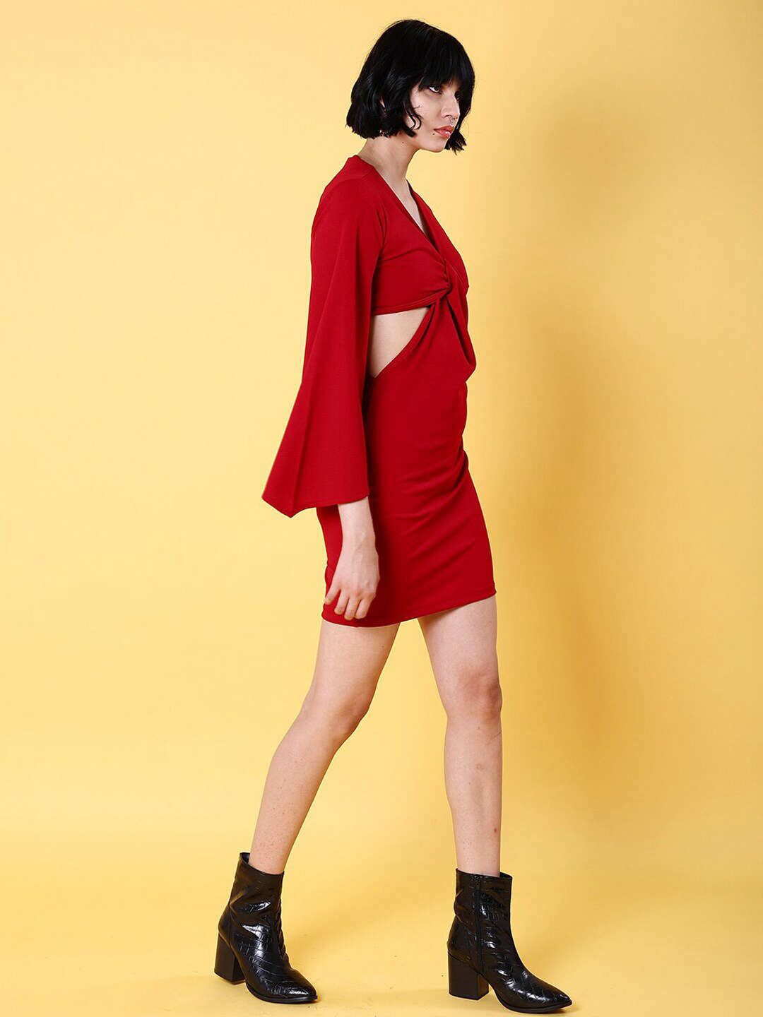 Women's Knot Cut Out Dress