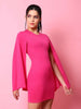 Women's Cape Sleeve Bodycon Dress