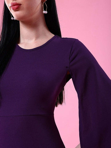 Women's Cape Sleeve Bodycon Dress