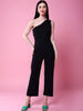 Women's Fitted One Shoulder Flare Jumpsuit