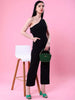 Women's Fitted One Shoulder Flare Jumpsuit