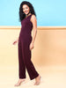 Women's Fitted One Shoulder Flare Jumpsuit
