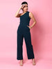Women's Fitted One Shoulder Flare Jumpsuit