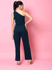 Women's Fitted One Shoulder Flare Jumpsuit