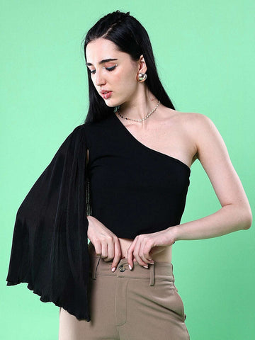 Women's Fitted One Shoulder Top