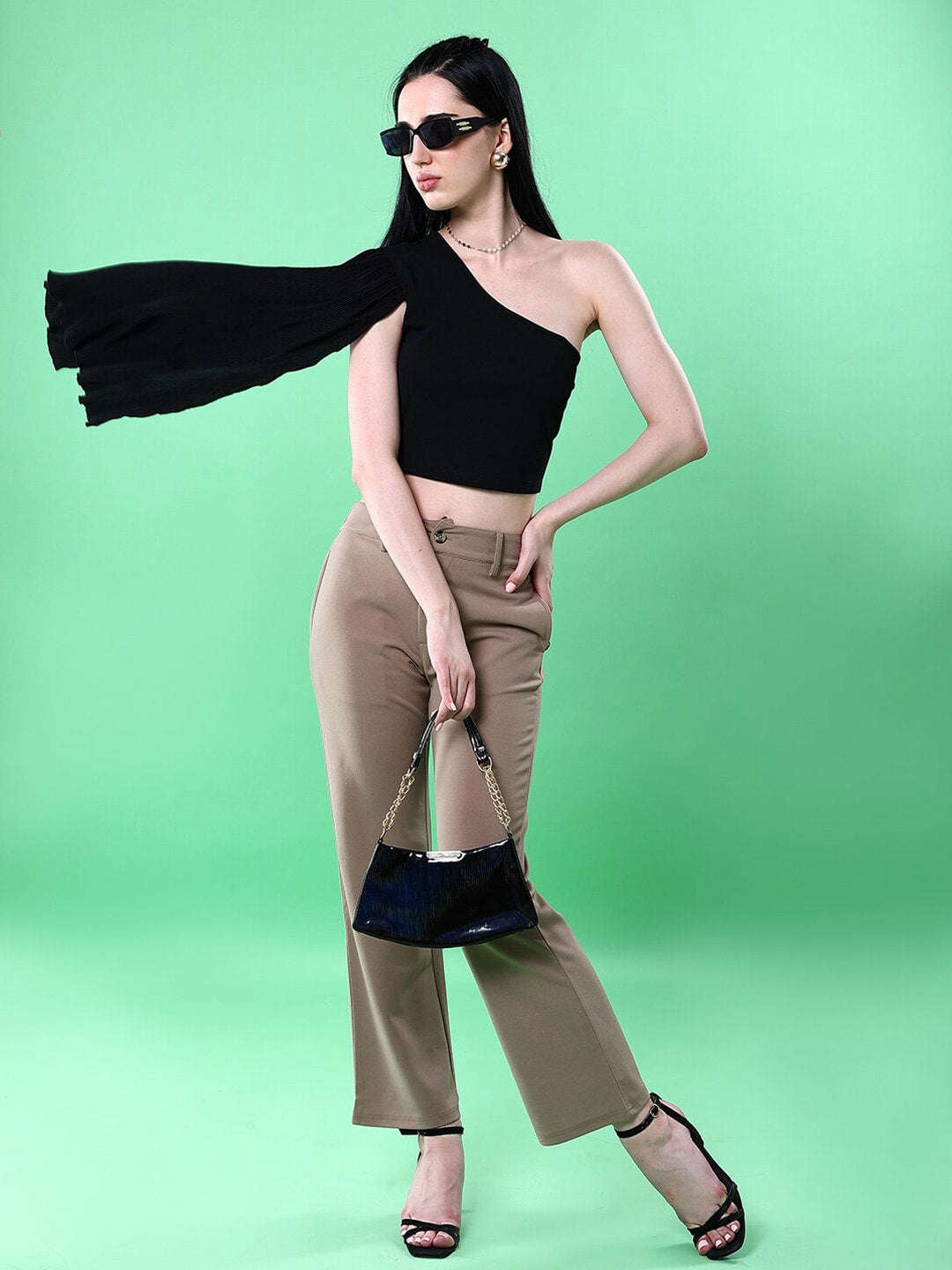 Women's Fitted One Shoulder Top