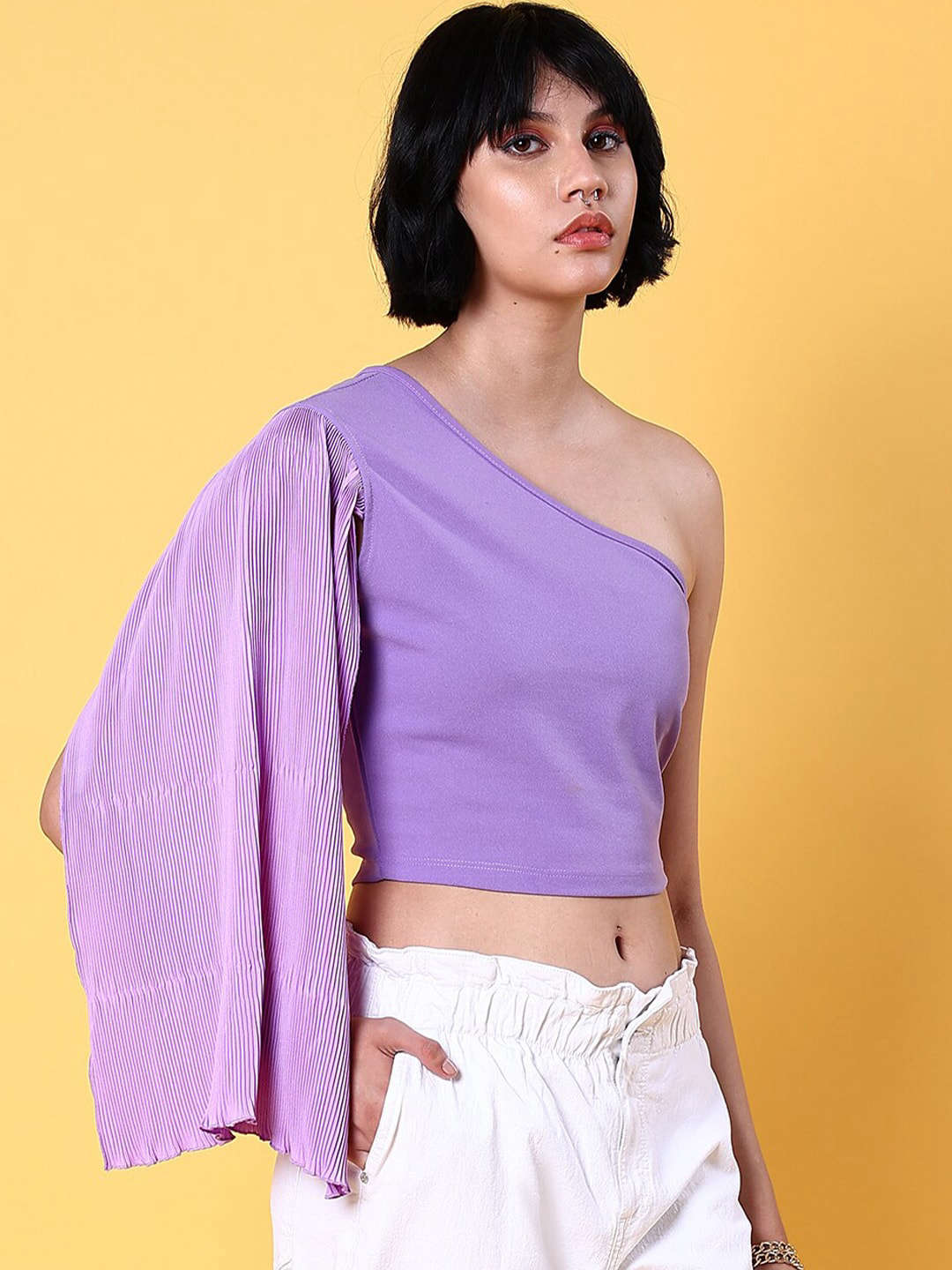 Women's Fitted One Shoulder Top