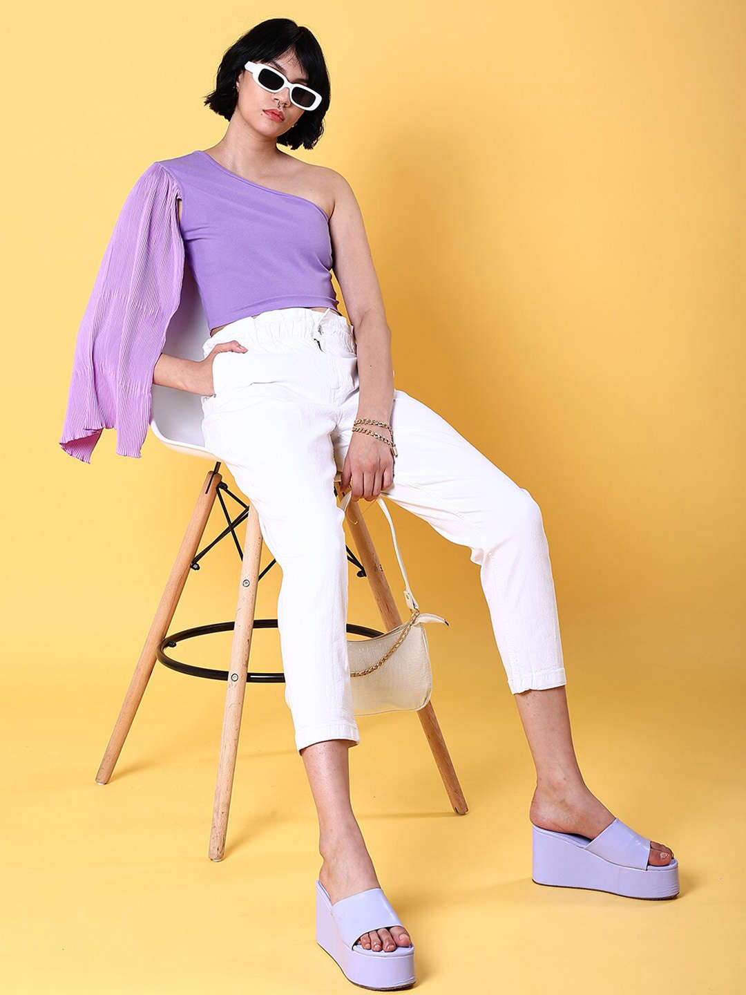 Women's Fitted One Shoulder Top