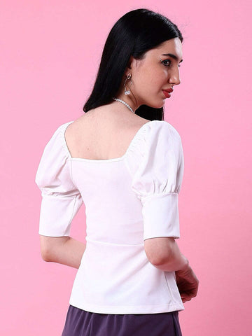 Women's Fitted Fitted Wrap Top