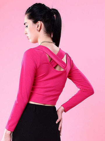 Women's Top With Cris Cross Back
