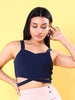 Women's Sleeveless Sweetheart Neck Crop Top