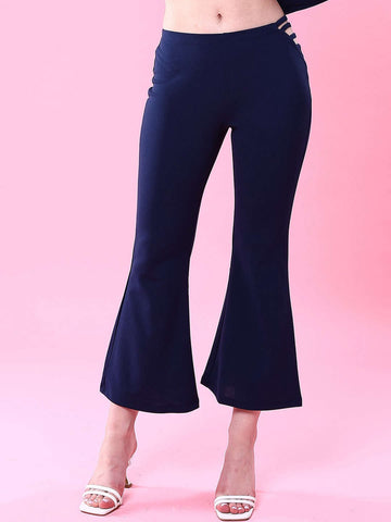 Women's Bootcut Pant With Waist Strings
