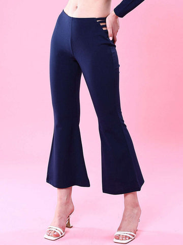 Women's Bootcut Pant With Waist Strings