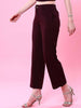 Women's Solid Wide Leg Trouser
