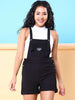 Women's Side Button Corduroy Dungaree Short