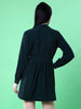 Women's Corduroy Elasticated V-Neck Dress