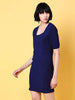 Women's Fitted Corduroy Puff Sleeve Dress
