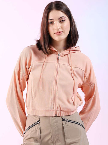 Women's Corduroy Hooded Jacket