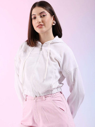 Women's Corduroy Hooded Jacket