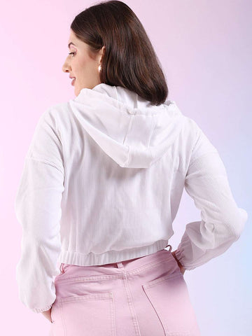 Women's Corduroy Hooded Jacket