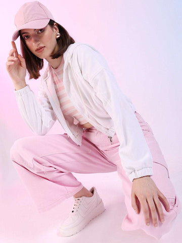 Women's Corduroy Hooded Jacket