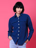 Women's Corduroy Cargo Pocket Oversized Shirt